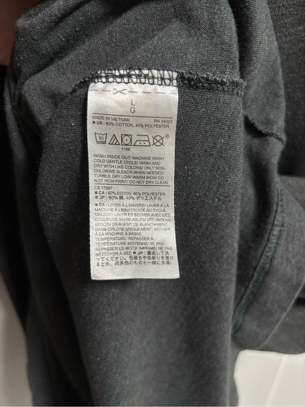 Banana Republic Men’s Short-Sleeve Crew Tee — Charcoal
